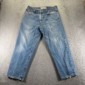 Natural Issue Jeans Mens 34x29 Blue Denim Straight Leg Faded Light Wash Workwear